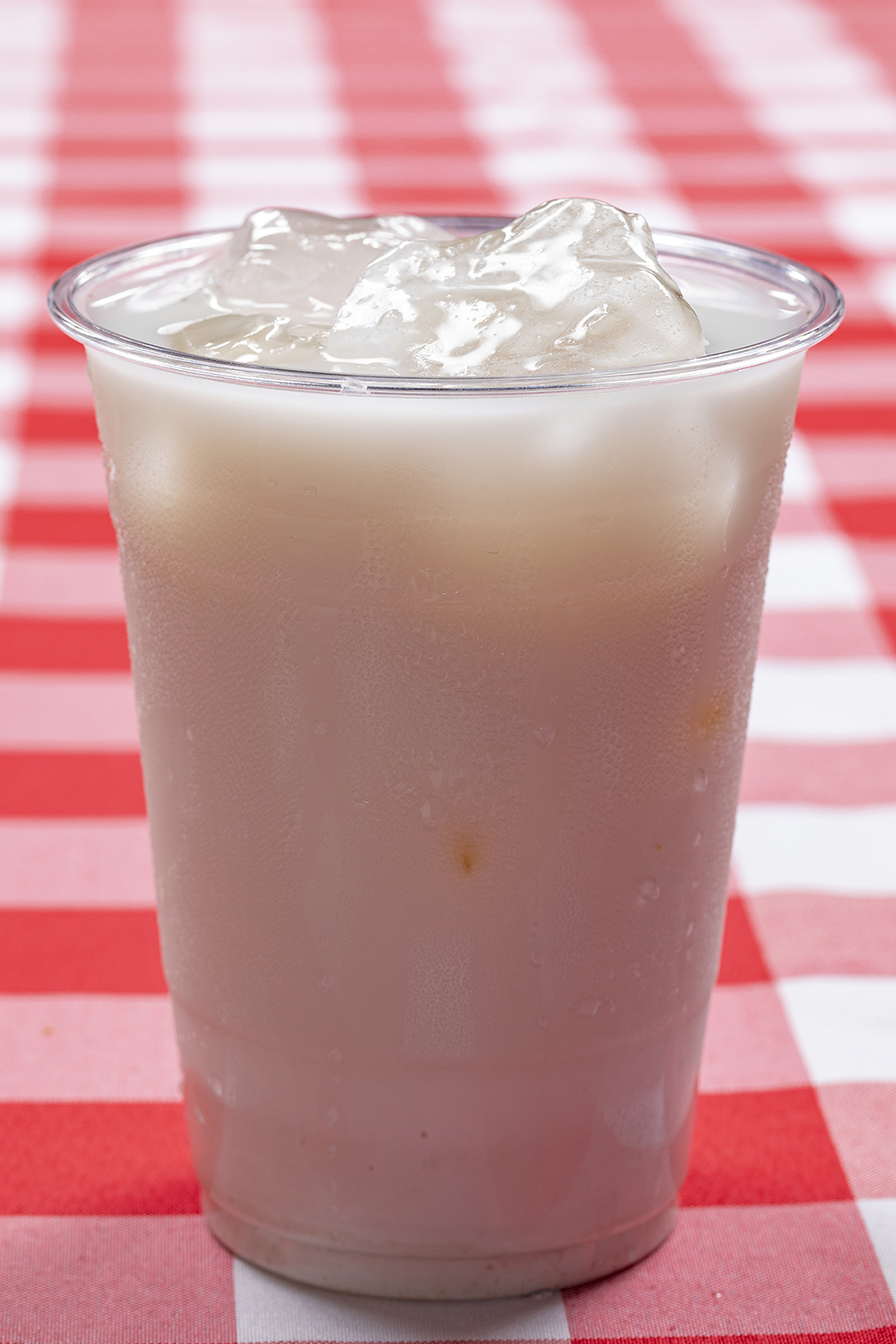 refreshing authentic horchata at burt's burgers in huntington beach
